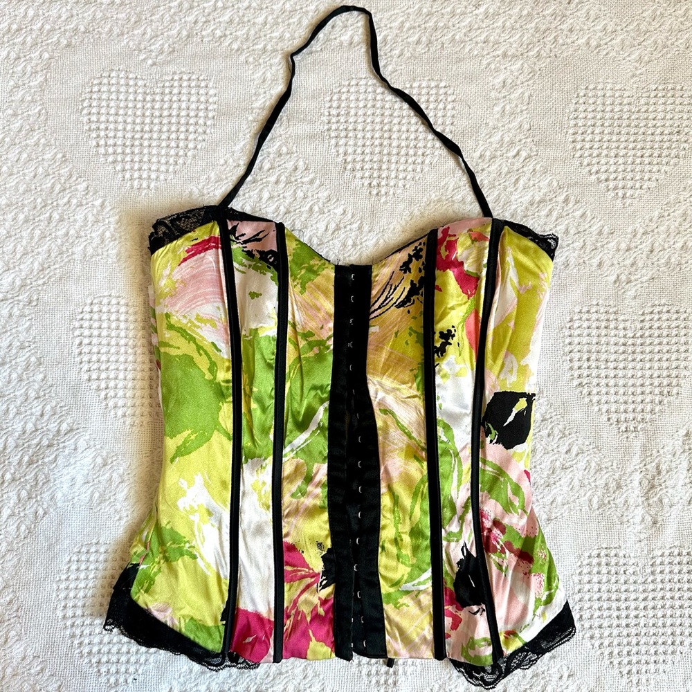 ❌SOLD❌ Bebe satin corset top 🌷
